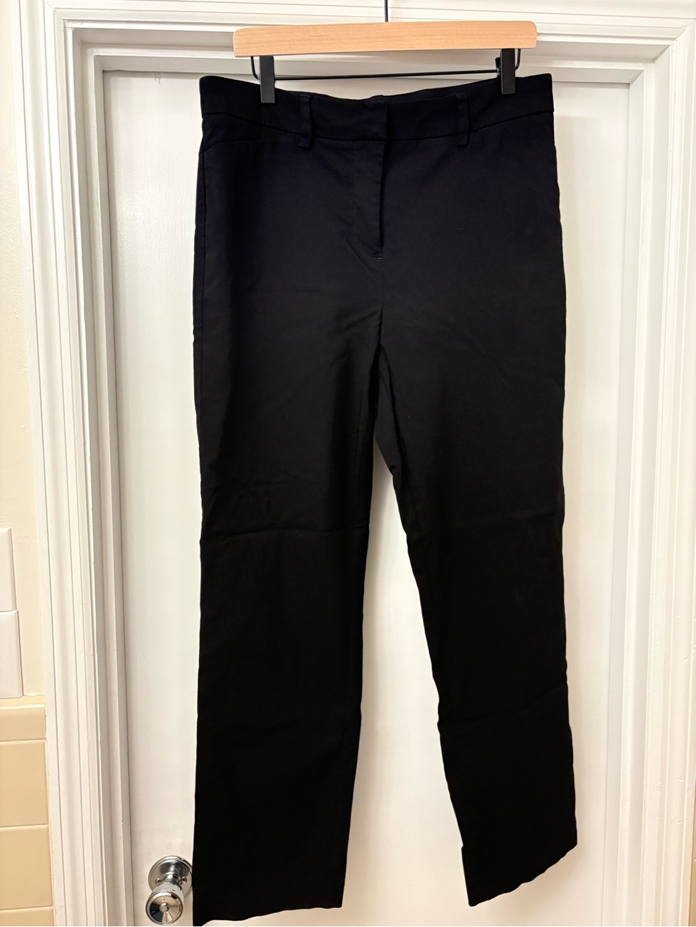 Liz Claiborne Black Women's Emma Straight-Leg Ankle Pants